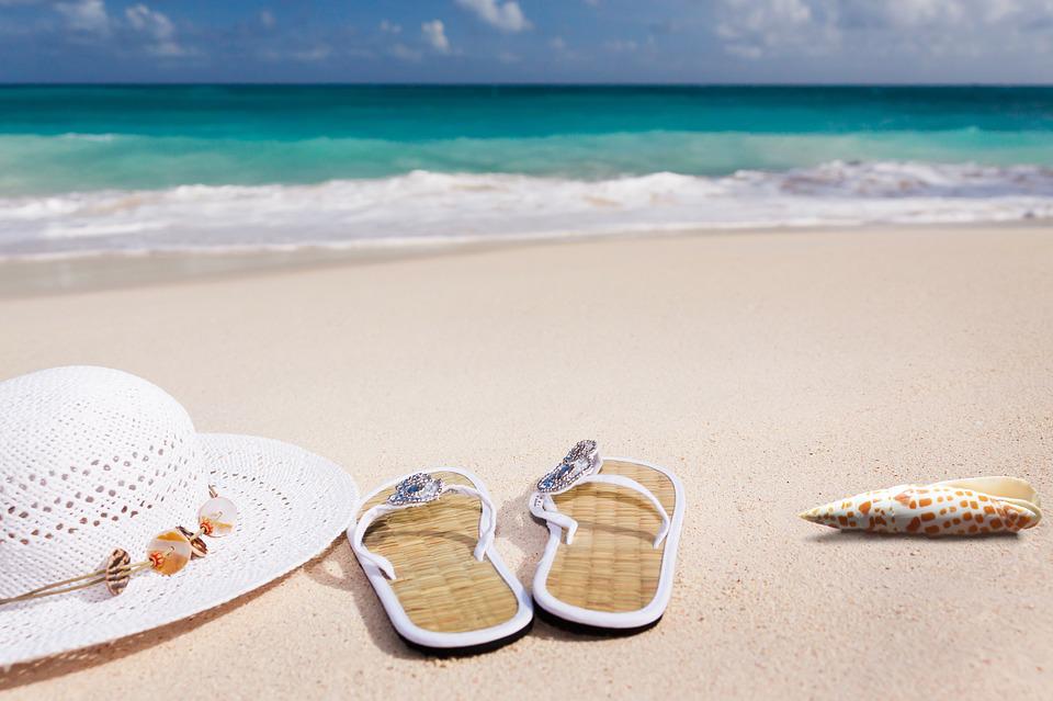 lightweight beach flip-flops and sandals