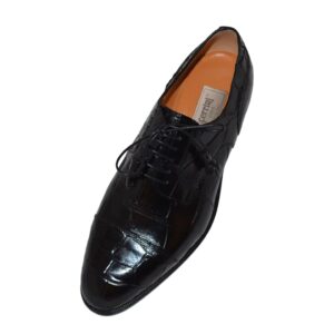 Ferrini Alligator Cap Toe Dress Shoe in Black, Reviews