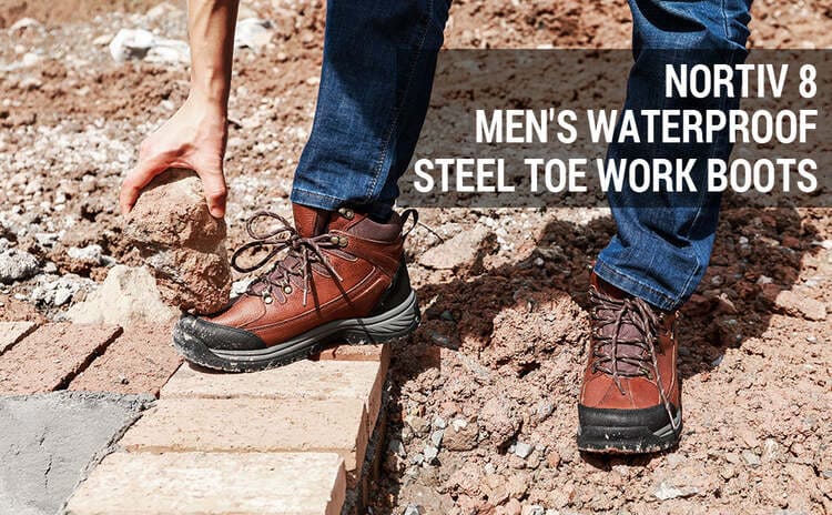 Waterproof Steel Toe Work Boots Nortiv 8