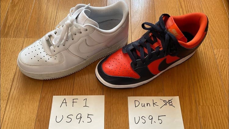 How-do-Nike-Dunks-fit-compared-to-Air-Force-1