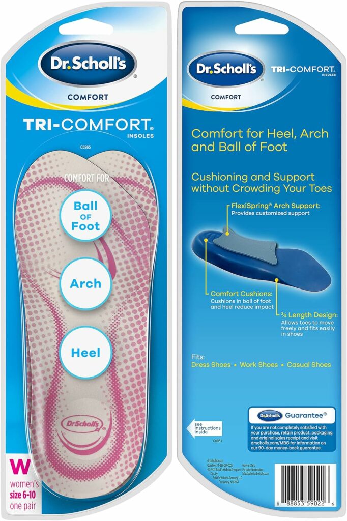 Dr. Scholl's Tri-Comfort Insoles for Dress Shoes