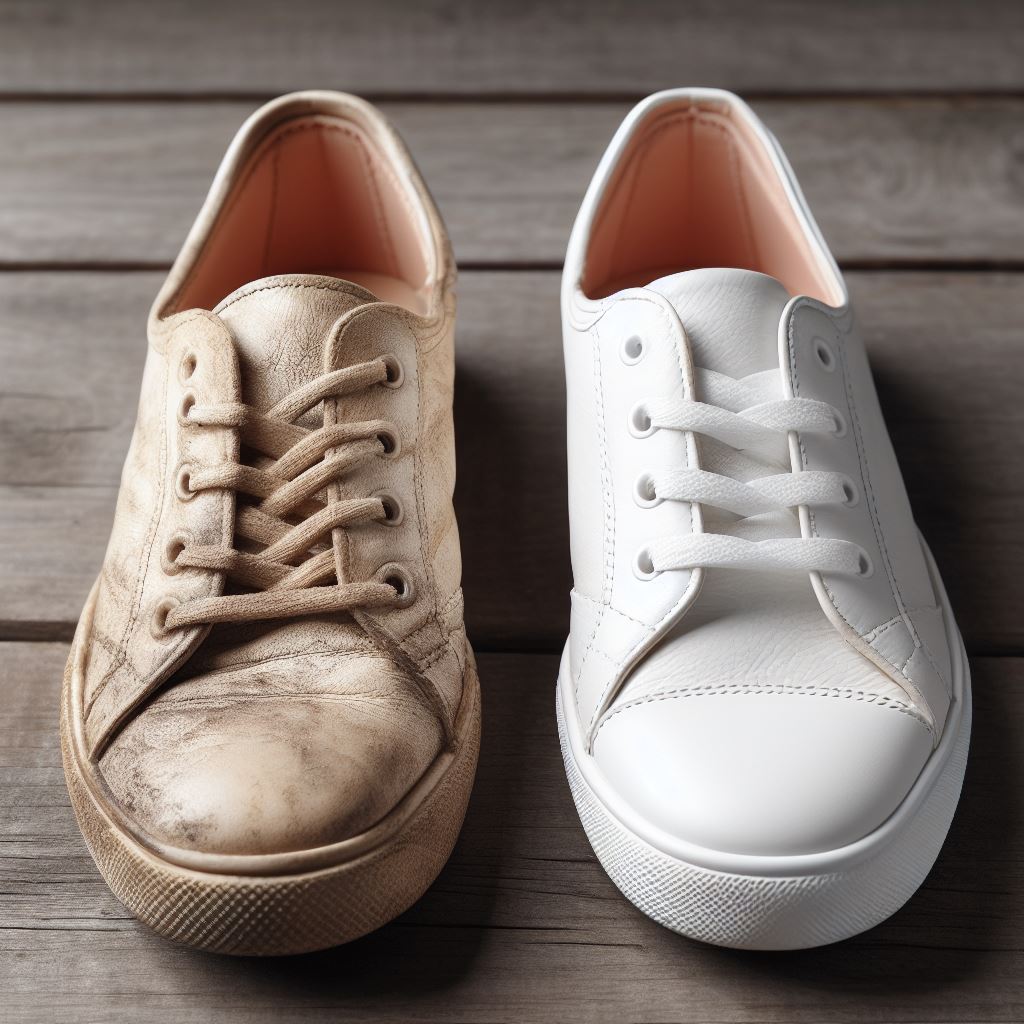 How To Clean White Leather Shoes DIY