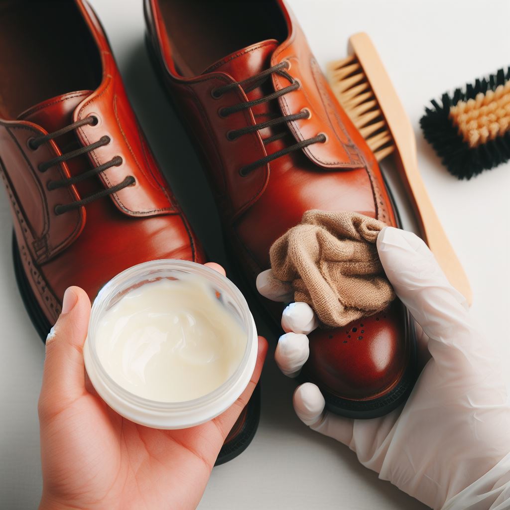 using Petroleum Jelly to clean leather shoes